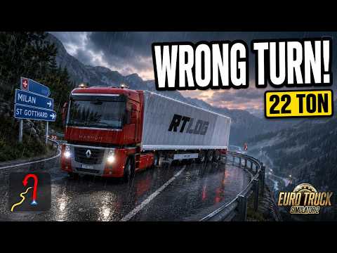 Wrong Turn in the Swiss Alps | 22-Ton Zürich to Milan Haul | ETS2 | Simulation Games Recap